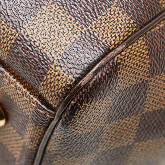 LOUIS VUITTON Authentic Brown Damier Leather Shoulder Bag - Picture 6 of 15